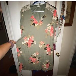 Floral print dress